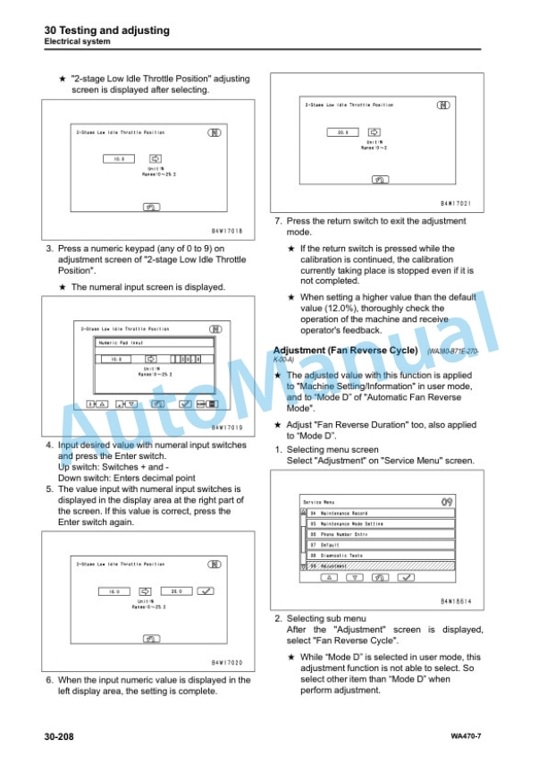 Alternative view of Komatsu WA470-7 Wheel Loader Shop Manual SEN06006-16