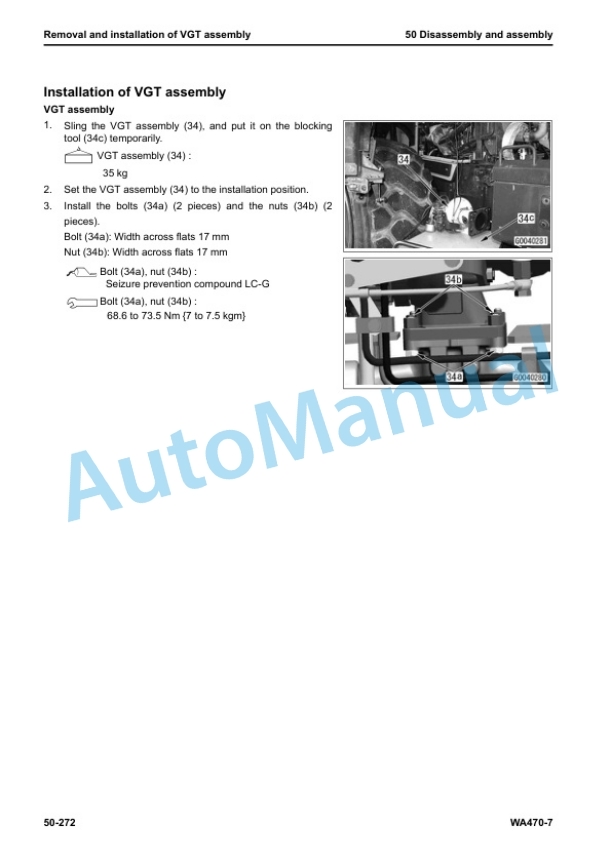 Komatsu WA470-7 Wheel Loader Shop Manual SEN06006-16 5 Komatsu WA470-7 Wheel Loader Shop Manual SEN06006-16 - Image 5