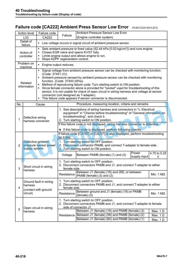 Komatsu WA470-7 Wheel Loader Shop Manual VENBM42500 3 Komatsu WA470-7 Wheel Loader Shop Manual VENBM42500 - Image 3