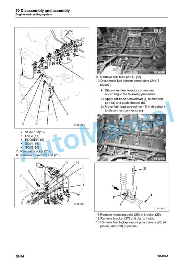 Komatsu WA470-7 Wheel Loader Shop Manual VENBM42500 5 Komatsu WA470-7 Wheel Loader Shop Manual VENBM42500 - Image 5