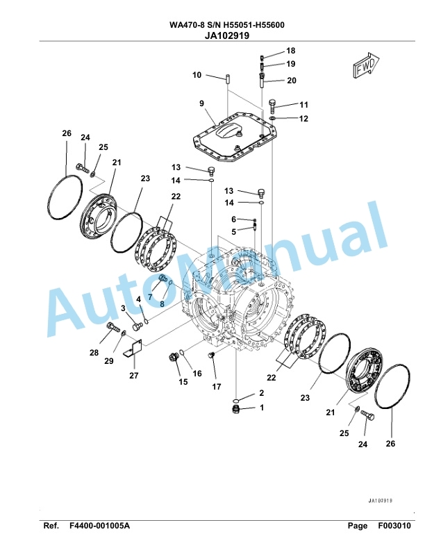 Komatsu WA470-8 Parts Manual - H55051 - H55600 2 Komatsu WA470-8 Parts Manual - H55051 - H55600-2
