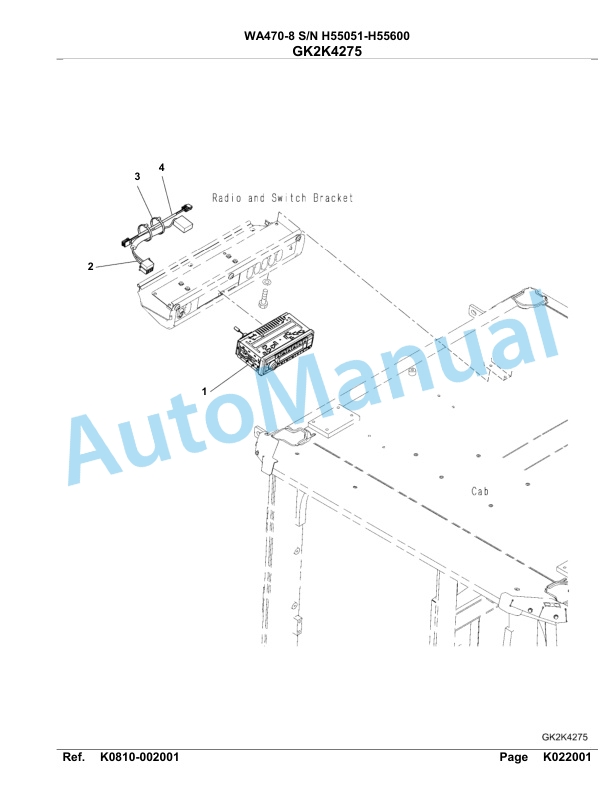 Komatsu WA470-8 Parts Manual - H55051 - H55600 4 Komatsu WA470-8 Parts Manual - H55051 - H55600-4