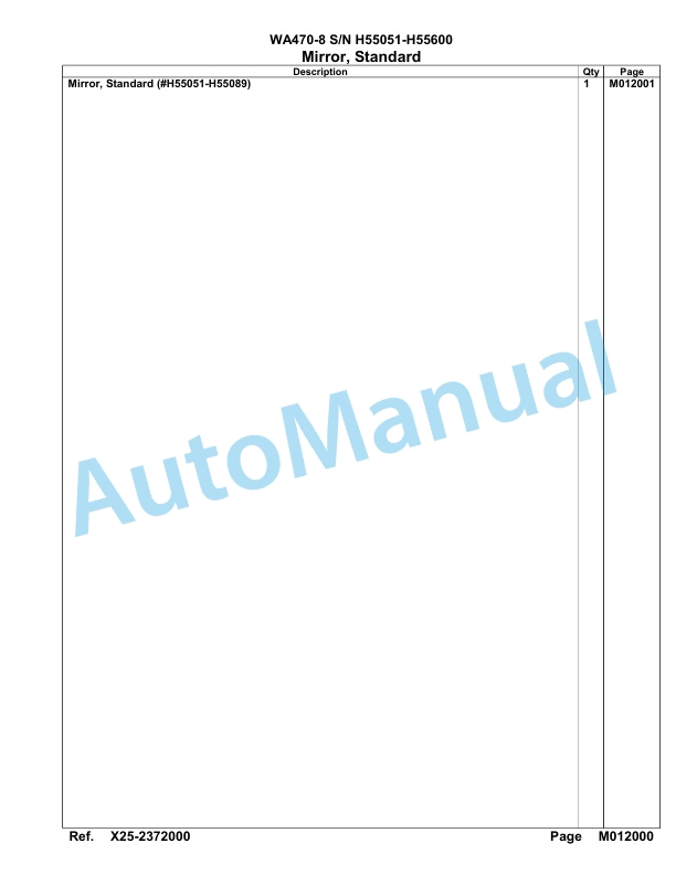 Komatsu WA470-8 Parts Manual - H55051 - H55600 5 Komatsu WA470-8 Parts Manual - H55051 - H55600-5