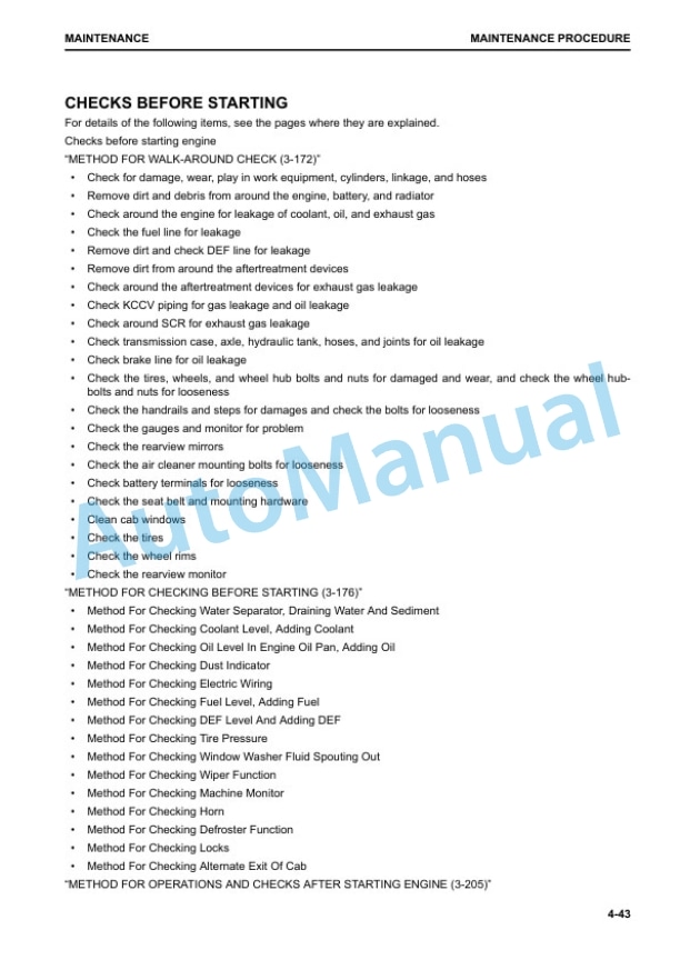 Komatsu WA470-8 Wheel Loader Operation and Maintenance Manual PEN01111-02 5 Komatsu WA470-8 Wheel Loader Operation and Maintenance Manual PEN01111-02 - Image 5
