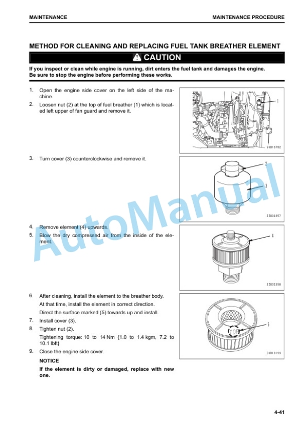 Komatsu WA470-8 Wheel Loader Operation and Maintenance Manual TEN00705-04 5 Komatsu WA470-8 Wheel Loader Operation and Maintenance Manual TEN00705-04 - Image 5