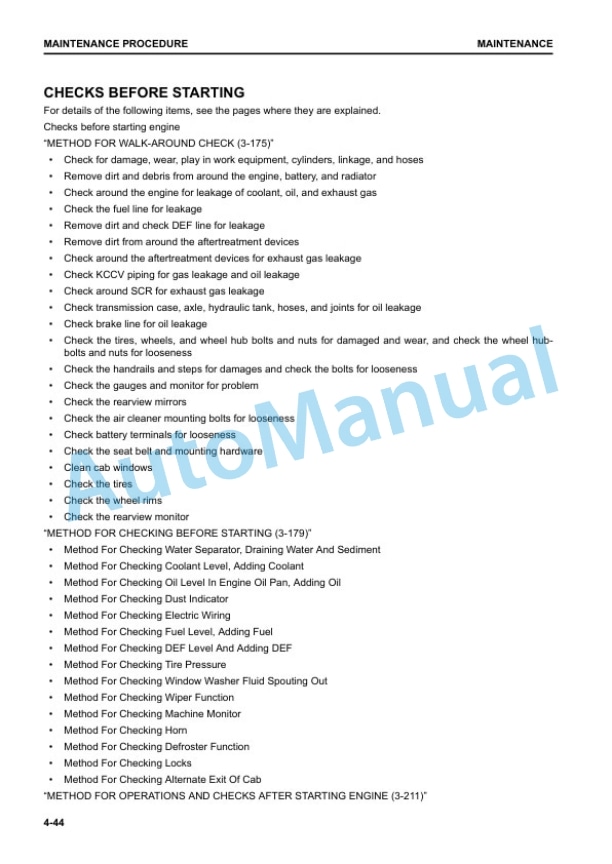 Komatsu WA470-8 Wheel Loader Operation and Maintenance Manual TEN01008-00 5 Komatsu WA470-8 Wheel Loader Operation and Maintenance Manual TEN01008-00 - Image 5