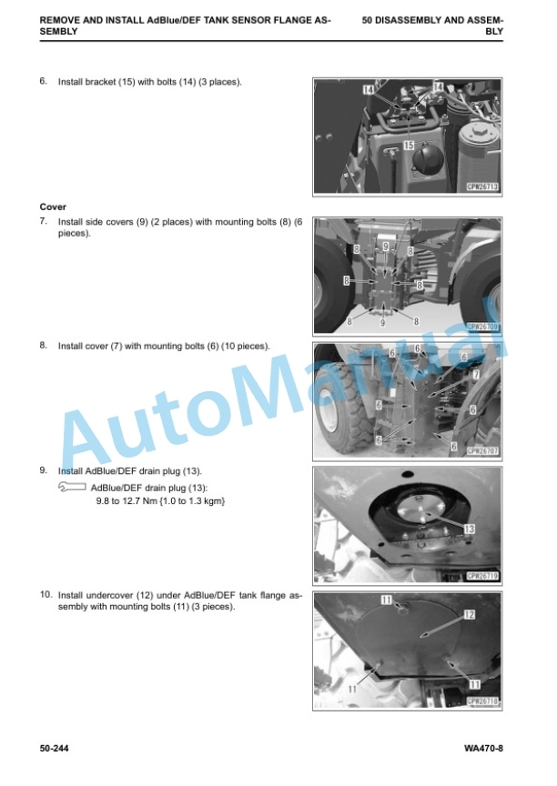 Komatsu WA470-8 Wheel Loader Shop Manual CEBM030000 5 Komatsu WA470-8 Wheel Loader Shop Manual CEBM030000 - Image 5