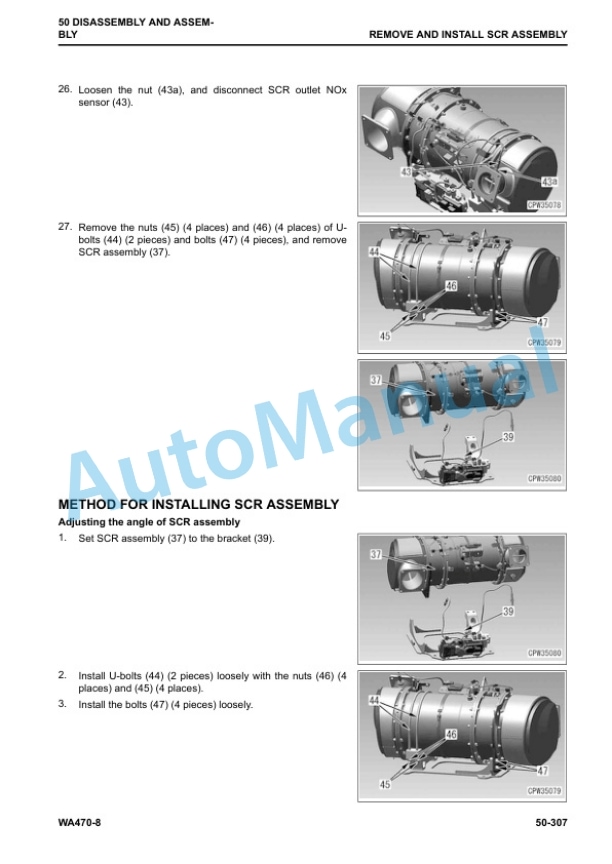 Komatsu WA470-8 Wheel Loader Shop Manual SEN06514-08 5 Komatsu WA470-8 Wheel Loader Shop Manual SEN06514-08 - Image 5