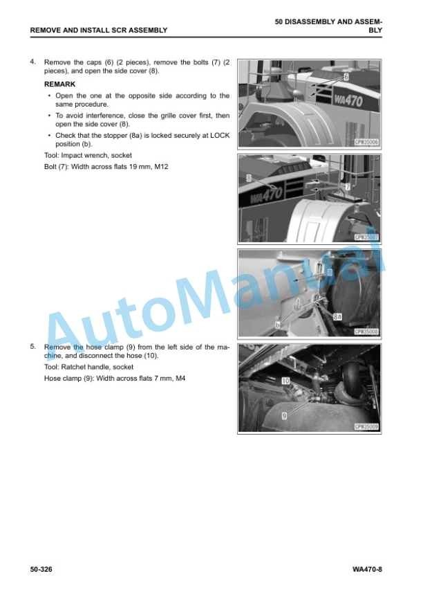 Komatsu WA470-8 Wheel Loader Shop Manual SEN06514-15 5 Komatsu WA470-8 Wheel Loader Shop Manual SEN06514-15 - Image 5