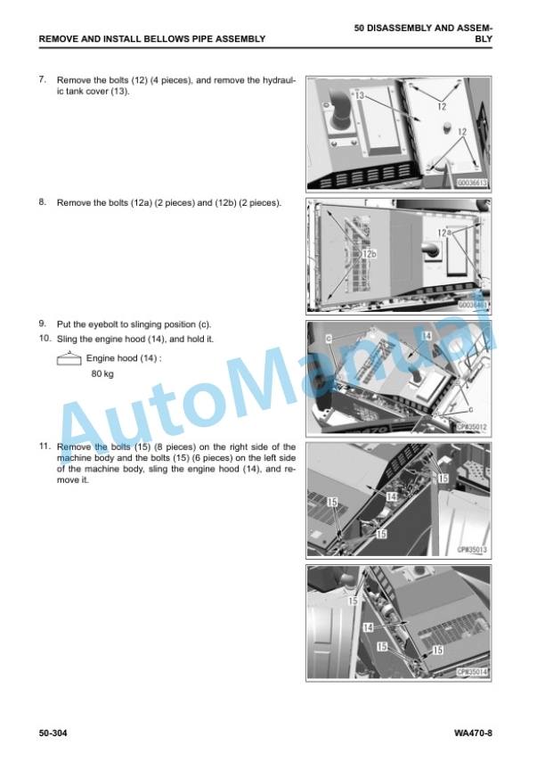 Komatsu WA470-8 Wheel Loader Shop Manual SEN06514-18 5 Komatsu WA470-8 Wheel Loader Shop Manual SEN06514-18 - Image 5