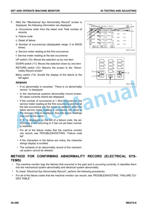 Alternative view of Komatsu WA470-8 Wheel Loader Shop Manual SEN06514-19