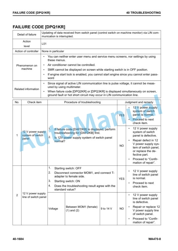 Komatsu WA470-8 Wheel Loader Shop Manual SEN06514-19 4 Komatsu WA470-8 Wheel Loader Shop Manual SEN06514-19 - Image 4
