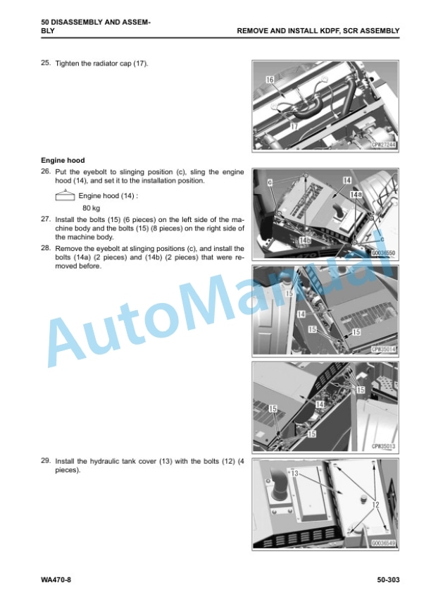 Komatsu WA470-8 Wheel Loader Shop Manual SEN06514-19 5 Komatsu WA470-8 Wheel Loader Shop Manual SEN06514-19 - Image 5