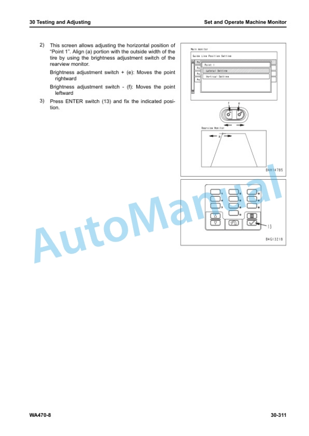 Alternative view of Komatsu WA470-8 Wheel Loader Shop Manual SEN06514-21