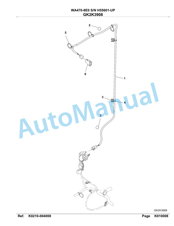Komatsu WA470-8E0 Parts Manual WA00034H 4 Komatsu WA470-8E0 Parts Manual WA00034H-4