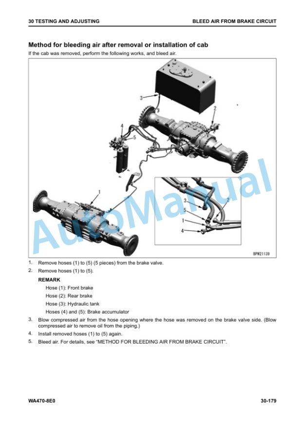 Alternative view of Komatsu WA470-8E0 Wheel Loader Shop Manual SEN06753-02