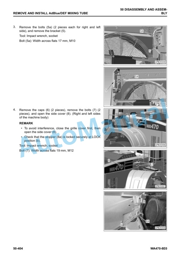Komatsu WA470-8E0 Wheel Loader Shop Manual SEN06753-02 5 Komatsu WA470-8E0 Wheel Loader Shop Manual SEN06753-02 - Image 5