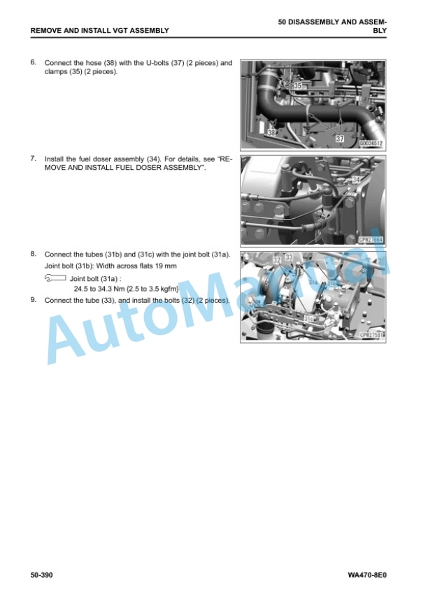 Komatsu WA470-8E0 Wheel Loader Shop Manual SEN06753-05 5 Komatsu WA470-8E0 Wheel Loader Shop Manual SEN06753-05 - Image 5