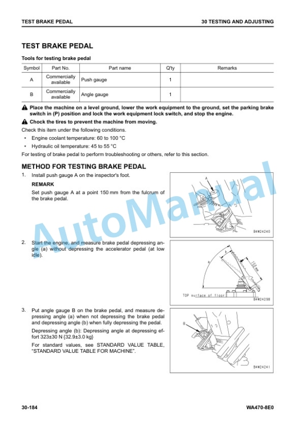 Alternative view of Komatsu WA470-8E0 Wheel Loader Shop Manual SEN06753-06