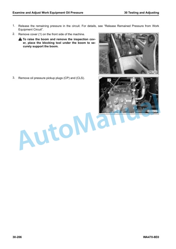 Alternative view of Komatsu WA470-8E0 Wheel Loader Shop Manual SEN06753-08