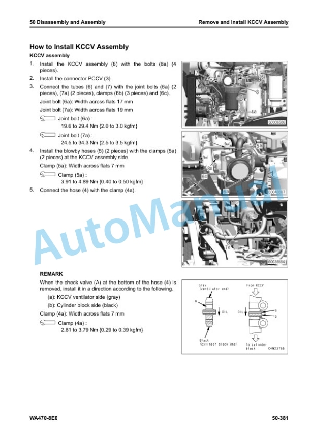 Komatsu WA470-8E0 Wheel Loader Shop Manual SEN06753-08 5 Komatsu WA470-8E0 Wheel Loader Shop Manual SEN06753-08 - Image 5