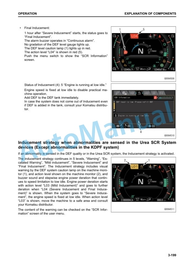 Komatsu WA475-10 Wheel Loader Operation and Maintenance Manual TEN01121-00 3 Komatsu WA475-10 Wheel Loader Operation and Maintenance Manual TEN01121-00 - Image 3