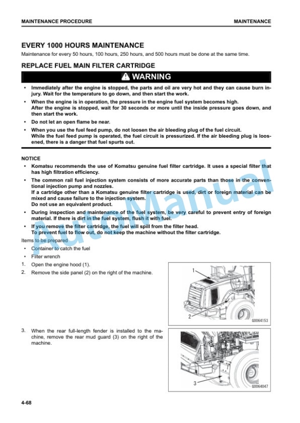 Komatsu WA475-10 Wheel Loader Operation and Maintenance Manual TEN01121-00 5 Komatsu WA475-10 Wheel Loader Operation and Maintenance Manual TEN01121-00 - Image 5