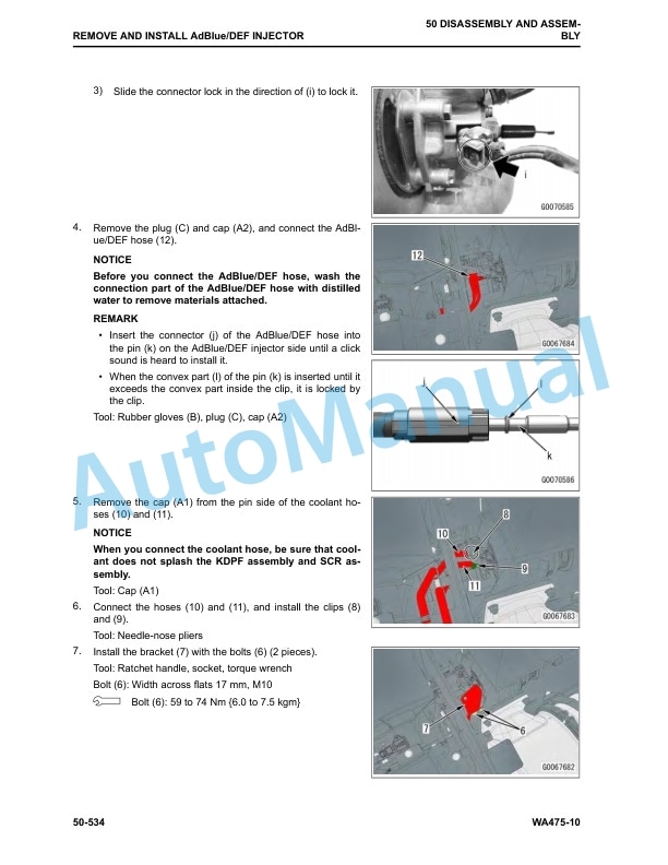 Komatsu WA475-10 Wheel Loader Shop Manual CEBM035000 5 Komatsu WA475-10 Wheel Loader Shop Manual CEBM035000-5