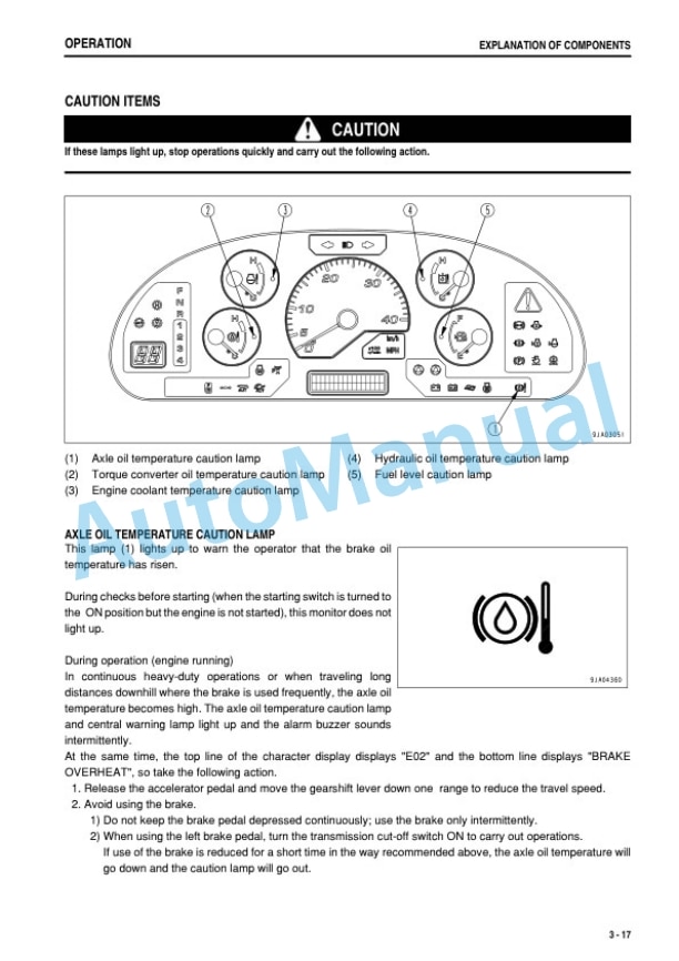 Alternative view of Komatsu WA480-5 Galeo Wheel Loader Operation and Maintenance Manual SEAM041403T