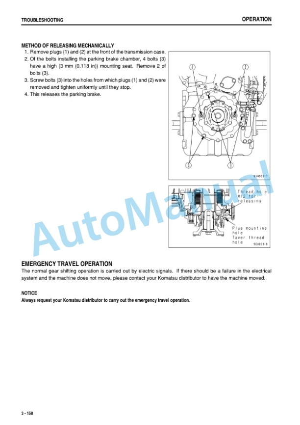 Komatsu WA480-5 Galeo Wheel Loader Operation and Maintenance Manual SEAM041403T 4 Komatsu WA480-5 Galeo Wheel Loader Operation and Maintenance Manual SEAM041403T - Image 4