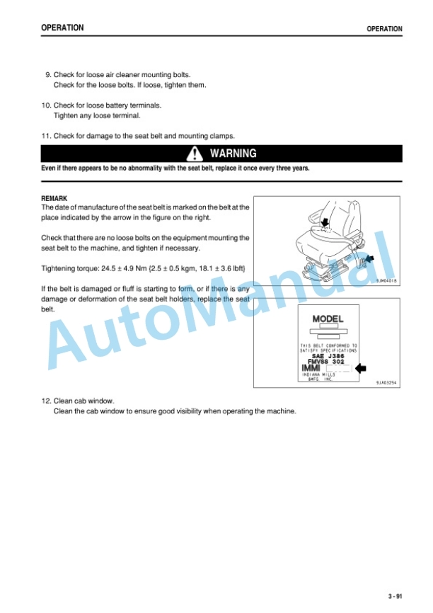 Komatsu WA480-5 Wheel Loader Operation and Maintenance Manual PEN00087-05 3 Komatsu WA480-5 Wheel Loader Operation and Maintenance Manual PEN00087-05 - Image 3