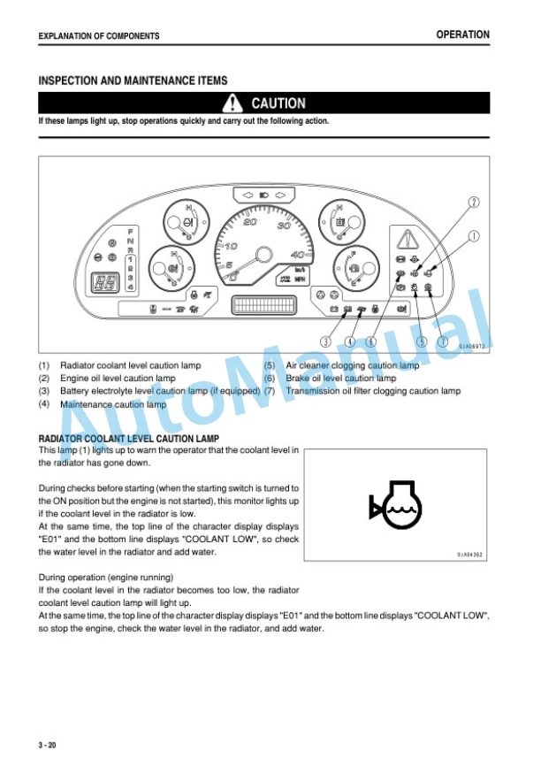 Alternative view of Komatsu WA480-5 Wheel Loader Operation and Maintenance Manual TEN00092-05