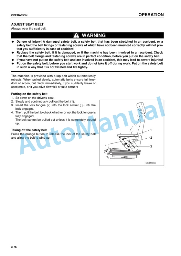 Komatsu WA480-5H Wheel Loader Operation and Maintenance Manual VEAM190200 3 Komatsu WA480-5H Wheel Loader Operation and Maintenance Manual VEAM190200 - Image 3