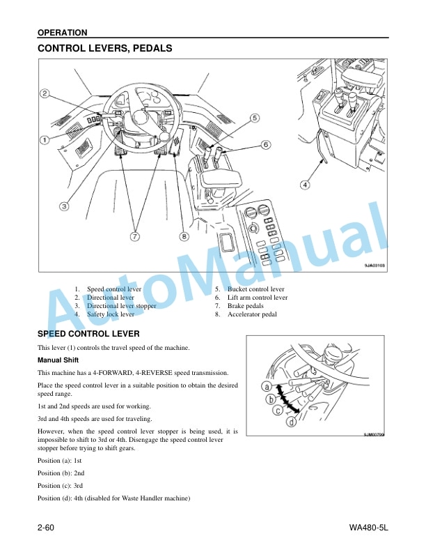 Komatsu WA480-5L Wheel Loader Operation and Maintenance Manual CEAM009002 3 Komatsu WA480-5L Wheel Loader Operation and Maintenance Manual CEAM009002 - Image 3