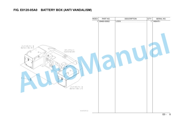 Komatsu WA480-6 LC Wheel Loader Parts Manual VZPB196701 2 Komatsu WA480-6 LC Wheel Loader Parts Manual VZPB196701-2