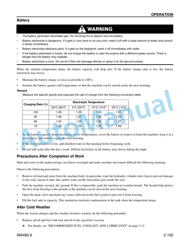 Komatsu WA480-6 Wheel Loader Operation and Maintenance Manual CEAM018404 4 Komatsu WA480-6 Wheel Loader Operation and Maintenance Manual CEAM018404 - Image 4