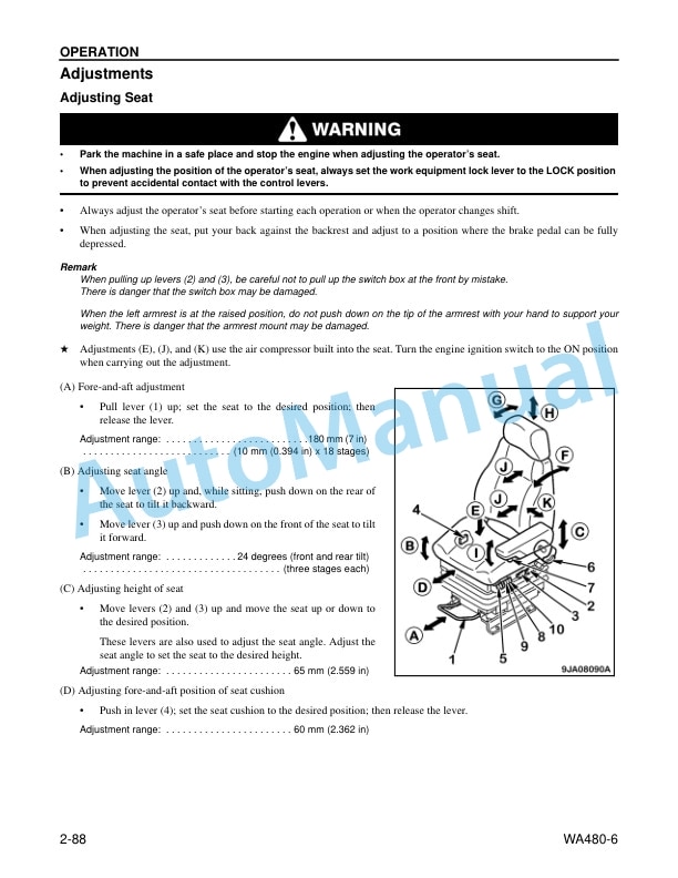 Komatsu WA480-6 Wheel Loader Operation and Maintenance Manual CEAM023603 3 Komatsu WA480-6 Wheel Loader Operation and Maintenance Manual CEAM023603 - Image 3