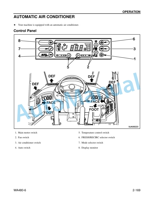 Komatsu WA480-6 Wheel Loader Operation and Maintenance Manual CEAM023603 4 Komatsu WA480-6 Wheel Loader Operation and Maintenance Manual CEAM023603 - Image 4