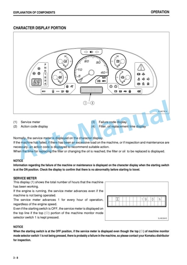 Alternative view of Komatsu WA480-6 Wheel Loader Operation and Maintenance Manual PEN00173-03