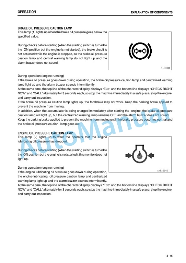Alternative view of Komatsu WA480-6 Wheel Loader Operation and Maintenance Manual PEN01022-02