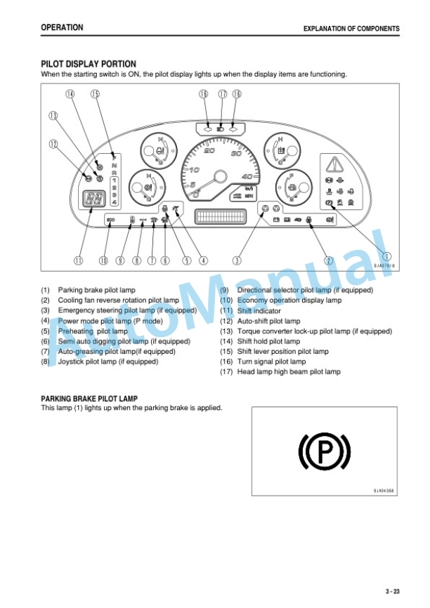 Alternative view of Komatsu WA480-6 Wheel Loader Operation and Maintenance Manual PEN01548-00