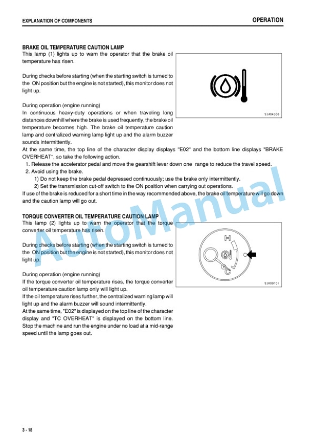 Alternative view of Komatsu WA480-6 Wheel Loader Operation and Maintenance Manual PEN01549-00