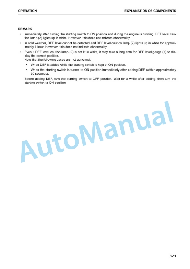 Alternative view of Komatsu WA480-8 Wheel Loader Operation and Maintenance Manual TEN00828-02