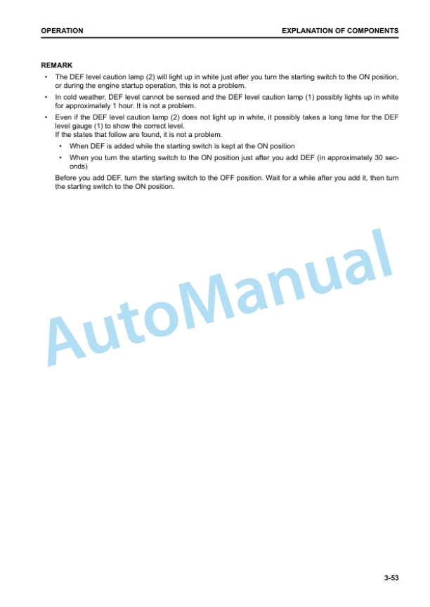 Alternative view of Komatsu WA480-8 Wheel Loader Operation and Maintenance Manual TEN01023-01