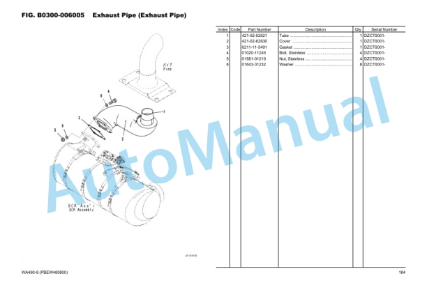 Komatsu WA480-8 Wheel Loader Parts Manual PBEW480800-00 2 Komatsu WA480-8 Wheel Loader Parts Manual PBEW480800-00 - Image 2