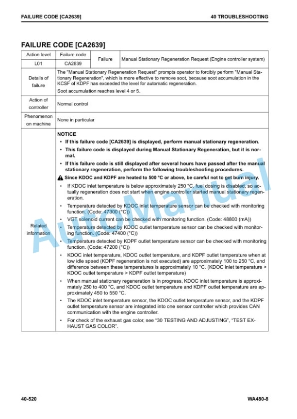 Komatsu WA480-8 Wheel Loader Shop Manual CEBM032900 3 Komatsu WA480-8 Wheel Loader Shop Manual CEBM032900 - Image 3