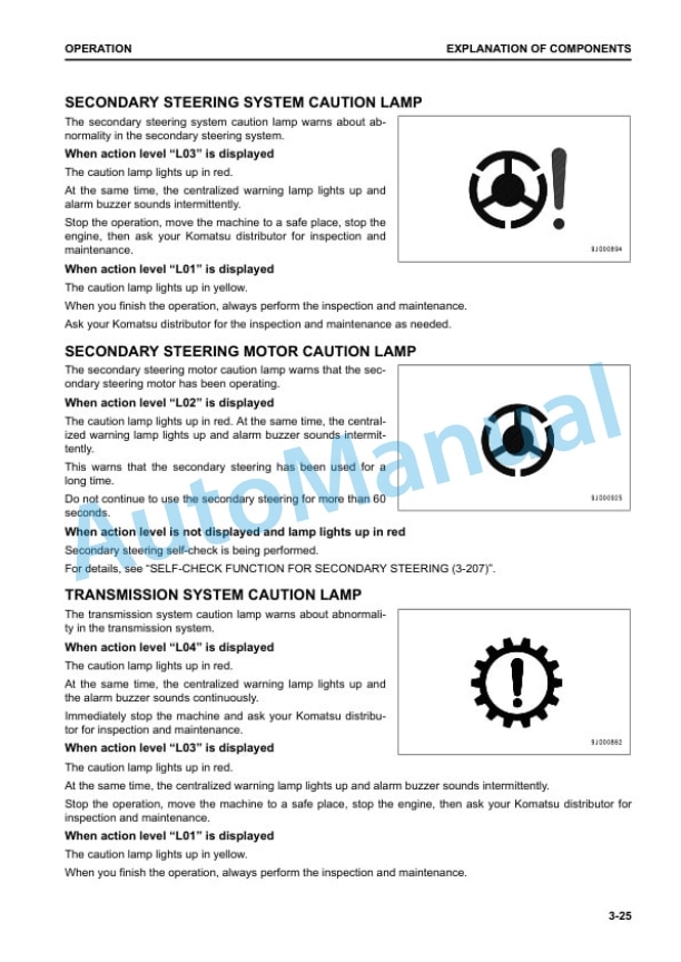 Alternative view of Komatsu WA480-8E0 Wheel Loader Operation and Maintenance Manual VENAM54002