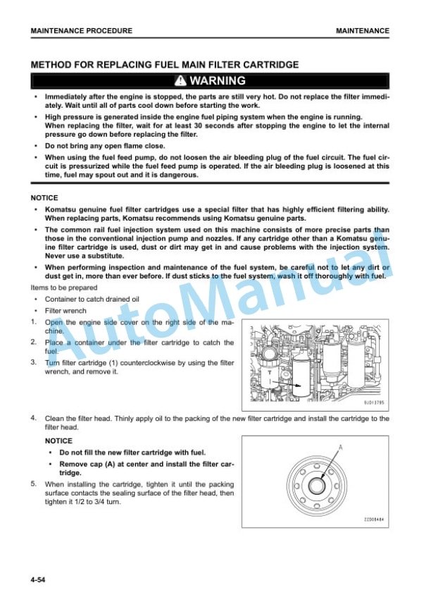 Komatsu WA480-8E0 Wheel Loader Operation and Maintenance Manual VENAM54002 5 Komatsu WA480-8E0 Wheel Loader Operation and Maintenance Manual VENAM54002 - Image 5