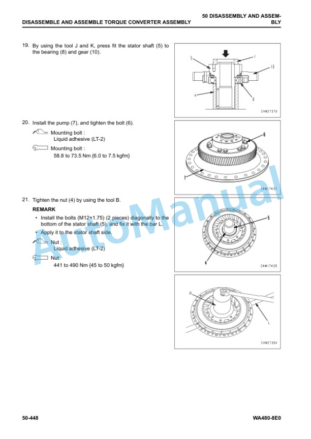 Komatsu WA480-8E0 Wheel Loader Shop Manual SEN06754-03 5 Komatsu WA480-8E0 Wheel Loader Shop Manual SEN06754-03 - Image 5