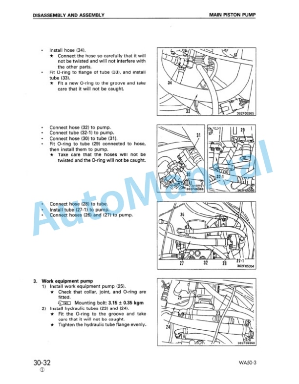 Komatsu WA50-3 Avance Wheel Loader Shop Manual SEBM017803 4 Komatsu WA50-3 Avance Wheel Loader Shop Manual SEBM017803 - Image 4